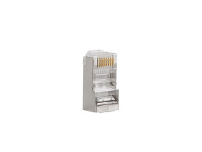 foto de CONECTOR LANBERG CAT.6 FTP 8P8C PASS THROUGH TYPE PACK 100 UDS