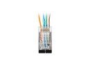 foto de CONECTOR LANBERG CAT.6 FTP 8P8C PASS THROUGH TYPE PACK 20 UDS