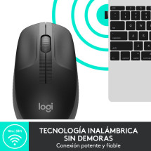 foto de RATON LOGITECH M190 NEGRO GRIS RF INALAMBRICO PILAS