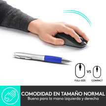 foto de RATON LOGITECH M190 NEGRO GRIS RF INALAMBRICO PILAS
