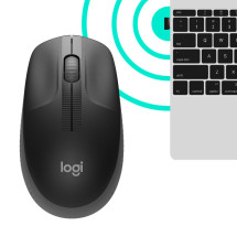 foto de RATON LOGITECH M190 NEGRO GRIS RF INALAMBRICO PILAS