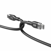 foto de HYPER 2M SILICONE 240W USB-C CHARGING CABLE - BLACK