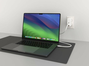foto de HYPER 2M SILICONE 240W USB-C CHARGING CABLE - WHITE