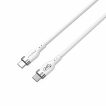 foto de HYPER 2M SILICONE 240W USB-C CHARGING CABLE - WHITE
