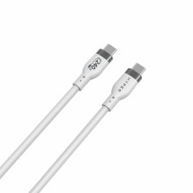 foto de HYPER 2M SILICONE 240W USB-C CHARGING CABLE - WHITE