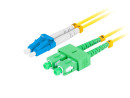 foto de CABLE DE FIBRAOPTICA LANBERG DUPLEX LC/UPC-SC/APC 2M LSZH G657A1 AMARILLO