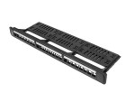 PATCH PANEL LANBERG 24 PUERTOS 1U RACK 19 ORGANIZADOR MODULOS KEYSTONE NEGRO