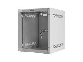 foto de ARMARIO LANBERG MURAL 6U 280X310 RACK 10 FLAT PACK GRIS PUERTA CRISTAL