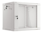 foto de ARMARIO LANBERG MURAL 9U 600X450 RACK 19 FLAT PACK V2 PUERTA CRISTAL GRIS