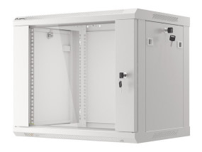 foto de ARMARIO LANBERG MURAL 9U 600X450 RACK 19 FLAT PACK V2 PUERTA CRISTAL GRIS