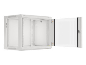 foto de ARMARIO LANBERG MURAL 9U 600X450 RACK 19 FLAT PACK V2 PUERTA CRISTAL GRIS