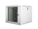 foto de ARMARIO LANBERG MURAL 9U 600X600 RACK 19 FLAT PACK V2 PUERTA CRISTAL GRIS