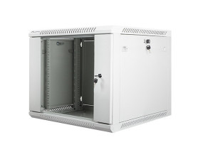 foto de ARMARIO LANBERG MURAL 9U 600X600 RACK 19 FLAT PACK V2 PUERTA CRISTAL GRIS