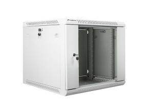 foto de ARMARIO LANBERG MURAL 9U 600X600 RACK 19 FLAT PACK V2 PUERTA CRISTAL GRIS