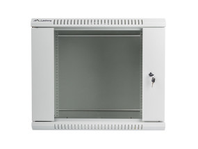 foto de ARMARIO LANBERG MURAL 9U 600X600 RACK 19 FLAT PACK V2 PUERTA CRISTAL GRIS