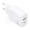 foto de CARGADOR AISENS GAN 30W, 1XUSB-C PD3.0 QC4.0, 1XUSB-A QC3.0, BLANCO