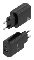foto de CARGADOR AISENS GAN 30W, 1XUSB-C PD3.0 QC4.0, 1XUSB-A QC3.0, NEGRO