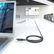 foto de CABLE HDMI AISENS V2.1 OPTICO ACTIVO AOC 8K60HZ 48GBPS A/M-A/M 10M NEGRO
