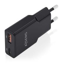 foto de CARGADOR AISENS GAN ULTRA DELGADO 30W USB-C PD3.0 QC4.0 USB-A QC3.0