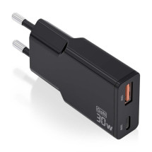 foto de CARGADOR AISENS GAN ULTRA DELGADO 30W USB-C PD3.0 QC4.0 USB-A QC3.0