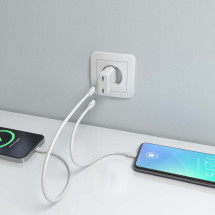 foto de CARGADOR AISENS GAN ULTRA DELGADO 30W 2XUSB-C PD3.0 QC4.0 BLANCO