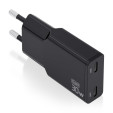 foto de CARGADOR AISENS GAN ULTRA DELGADO 30W 2XUSB-C PD3.0 QC4.0 NEGRO