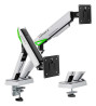 foto de SOPORTE AISENS MESA GAMING CONTRAPESO MONITOR (3 PIV 2 BRAZOS) 17-38