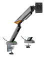 SOPORTE AISENS MESA RGB GAMING CONTRAPESO MONITOR (3 PIV 1 BRAZO) 17-49