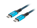 foto de CABLE USB-C 4.0 LANBERG MACHO/MACHO 2M 240W 8K 60HZ NEGRO/AZUL