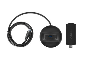 foto de ADAPTADOR RED LANBERG USB WIFI AX3000 TRI-BANDA 2X ANTENAS INTERNAS