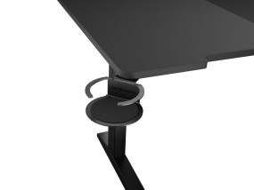 foto de MESA GAMING GENESIS HOLM MODULAR 160 RGB ESQUINA NEGRO 160X75 CM