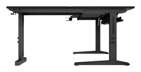 foto de MESA GAMING GENESIS HOLM MODULAR 160 RGB ESQUINA NEGRO 160X75 CM