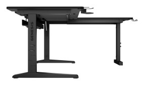 foto de MESA GAMING GENESIS HOLM MODULAR 160 RGB ESQUINA NEGRO 160X75 CM