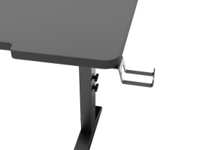 foto de MESA GAMING GENESIS HOLM MODULAR 160 RGB ESQUINA NEGRO 160X75 CM