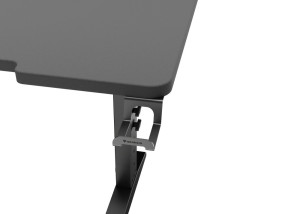 foto de MESA GAMING GENESIS HOLM MODULAR 160 RGB ESQUINA NEGRO 160X75 CM