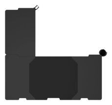 foto de MESA GAMING GENESIS HOLM MODULAR 160 RGB ESQUINA NEGRO 160X75 CM