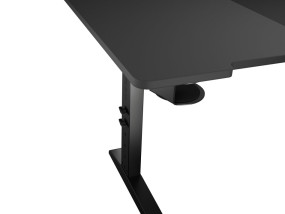 foto de MESA GAMING GENESIS HOLM MODULAR 160 RGB ESQUINA NEGRO 160X75 CM