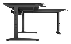 foto de MESA GAMING GENESIS HOLM MODULAR 160 RGB ESQUINA NEGRO 160X75 CM