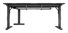 foto de MESA GAMING GENESIS HOLM MODULAR 160 RGB ESQUINA NEGRO 160X75 CM