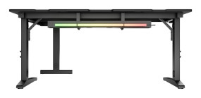 foto de MESA GAMING GENESIS HOLM MODULAR 160 RGB ESQUINA NEGRO 160X75 CM