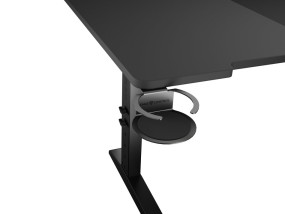 foto de MESA GAMING GENESIS HOLM MODULAR 160 RGB ESQUINA NEGRO 160X75 CM