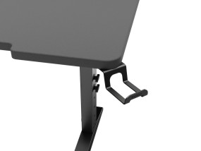 foto de MESA GAMING GENESIS HOLM MODULAR 160 RGB ESQUINA NEGRO 160X75 CM