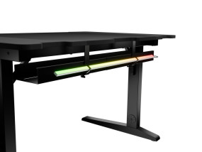 foto de MESA GAMING GENESIS HOLM MODULAR 120 RGB NEGRO 120X75 CM