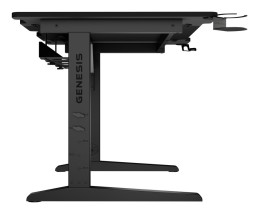 foto de MESA GAMING GENESIS HOLM MODULAR 120 RGB NEGRO 120X75 CM