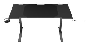foto de MESA GAMING GENESIS HOLM MODULAR 140 RGB NEGRO 140X75 CM