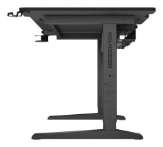 foto de MESA GAMING GENESIS HOLM MODULAR 140 RGB NEGRO 140X75 CM