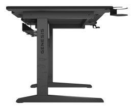 foto de MESA GAMING GENESIS HOLM MODULAR 140 RGB NEGRO 140X75 CM