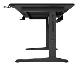 foto de MESA GAMING GENESIS HOLM MODULAR 160 RGB NEGRO 160X75 CM