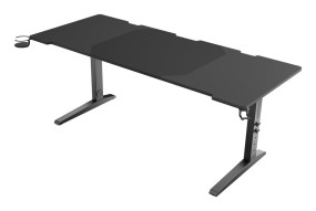foto de MESA GAMING GENESIS HOLM MODULAR 180 RGB NEGRO 180X75 CM