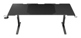 foto de MESA GAMING GENESIS HOLM MODULAR 180 RGB NEGRO 180X75 CM